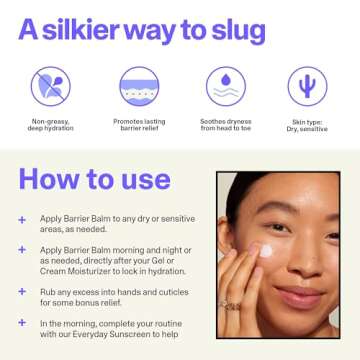 Curology Barrier Balm, Hydrating Skin Protectant for Dry and Sensitive Skin, Non-Greasy Moisturizer ...