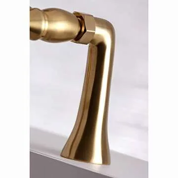 Kingston Brass KS268SB Deck Mount Faucet for Clawfoot Tub