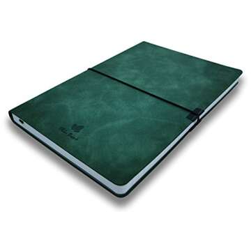 YRL Premium Softcover Bullet Notebook Journal - A5, Green