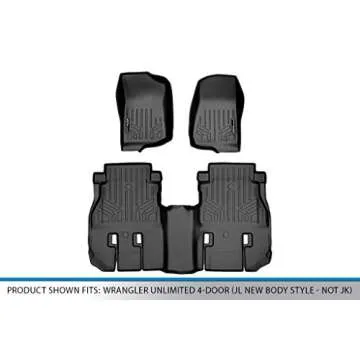 SMARTLINER Floor Mats for 2018-2021 Jeep Wrangler Unlimited