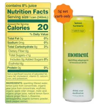Moment Botanical Soda - Sparkling Non-Alcoholic Adaptogen Drink