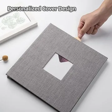 HoneyTolly Large Self Adhesive Scrapbook for Memorable Moments