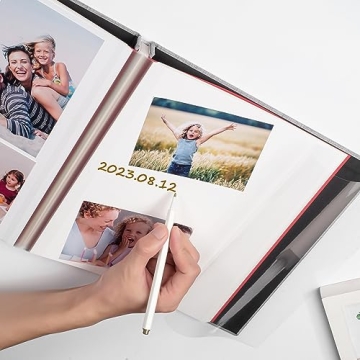 HoneyTolly Large Self Adhesive Scrapbook for Memorable Moments