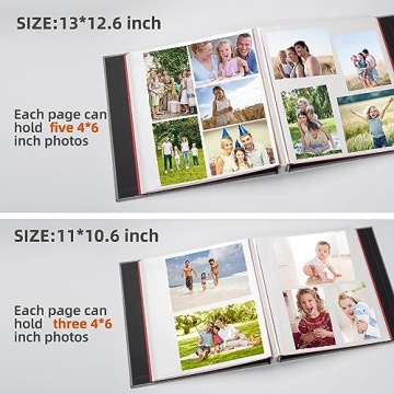 HoneyTolly Large Self Adhesive Scrapbook for Memorable Moments