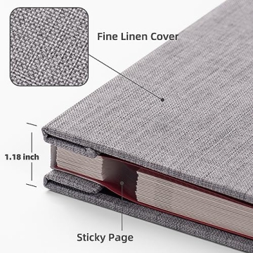 HoneyTolly Large Self Adhesive Scrapbook for Memorable Moments