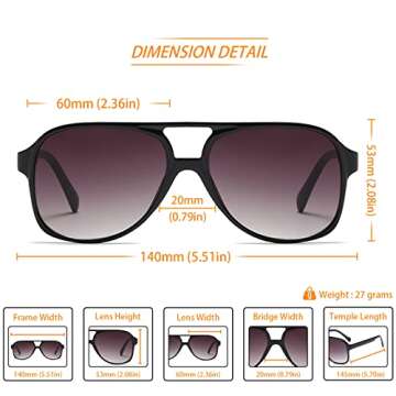 Stylish Freckles Mark Vintage Aviator Sunglasses for All