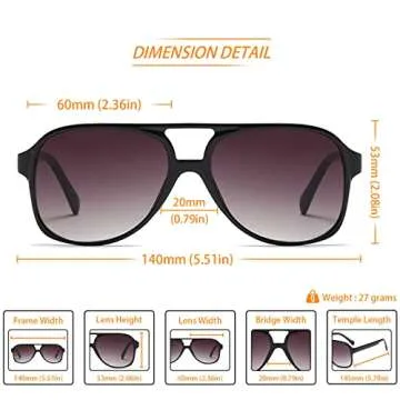 Stylish Freckles Mark Vintage Aviator Sunglasses for All