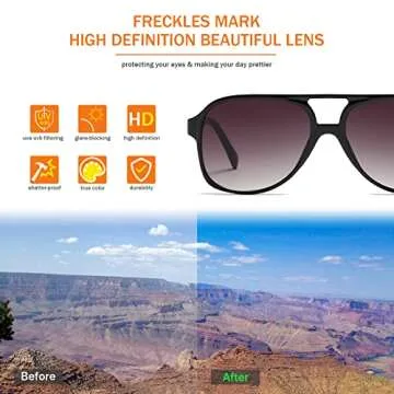 Stylish Freckles Mark Vintage Aviator Sunglasses for All