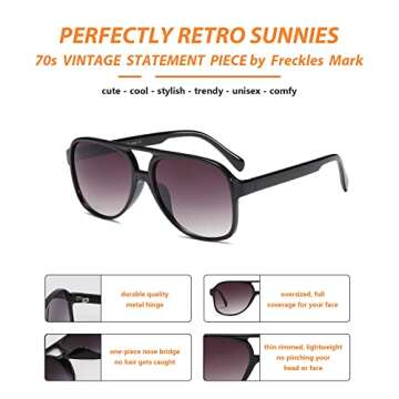Stylish Freckles Mark Vintage Aviator Sunglasses for All