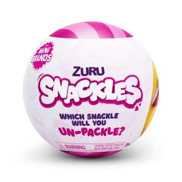 ZURU Snackles Small Sized 5.5 inch Snackle Plush by ZURU (Random Surprise), Cuddly Squishy Comfort 5...
