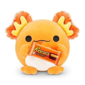 ZURU Snackles Small Sized 5.5 inch Snackle Plush by ZURU (Random Surprise), Cuddly Squishy Comfort 5.5 inch Plush with License Snack Brand Accessory