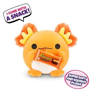 ZURU Snackles Small Sized 5.5 inch Snackle Plush by ZURU (Random Surprise), Cuddly Squishy Comfort 5.5 inch Plush with License Snack Brand Accessory