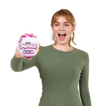 ZURU Snackles Small Sized 5.5 inch Snackle Plush by ZURU (Random Surprise), Cuddly Squishy Comfort 5.5 inch Plush with License Snack Brand Accessory