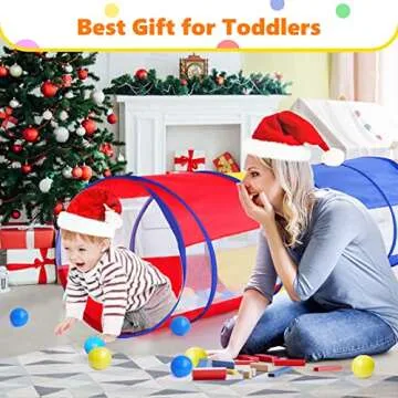 Kids Colorful Play Tunnel Tent for Indoor & Outdoor Fun