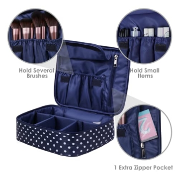 Narwey Makeup Bag - Stylish, Portable & Water-Resistant