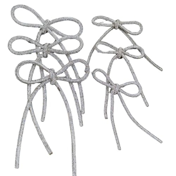 6pcs Rhinestone Brooch Accessories – Stylish Oversized Bow Brooches for Clothing and Handbags