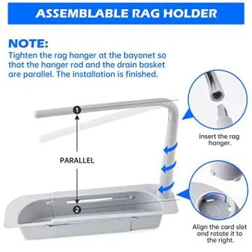 NiHome Over Sink Organizer - Expandable Kitchen Caddy