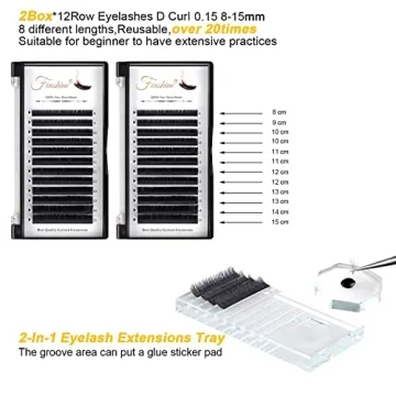 17Pcs Eyelash Extension Training Kit with Mannequin Head