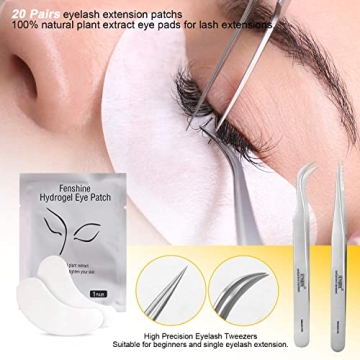 17Pcs Eyelash Extension Training Kit with Mannequin Head