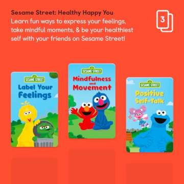 Yoto Sesame Street: Pack #1: Healthy Happy You - 3 Kids Audio Cards for Use with Player & Mini All-i...