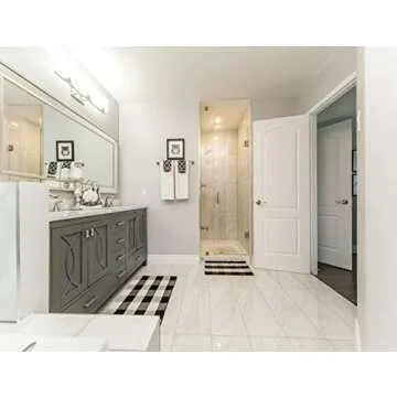 Elegant Checkered Porch Rugs for Every Entrance