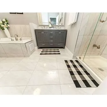 Elegant Checkered Porch Rugs for Every Entrance