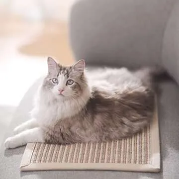 FUKUMARU Cat Scratcher Mat - Natural Sisal for Cats