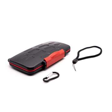 EIGHTEENPCTGREY Photo SD Card Case, Water Resistant, Impact Resistant, fits 12 SD Cards and 12 Micro SD CardsWater-Resistant Holder Storage Memory Card Case for 12 SD Cards + 12 Micro SD Cards