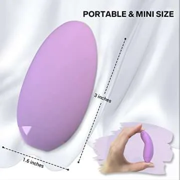 Clitoral Vibrator for Women and Couples, Tongue Shape Mini Vibrator with 3 Intensities & 6 Vibration Modes, Quick Orgasm Adult Sex Toys for Clit Nipple Vagina