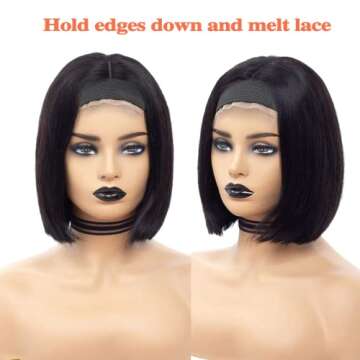 Cadeya Elastic Bands for Wig, 8 Pcs Lace Melting Bands for Keeping Wigs in Place, Edge Scarf/Edge Wrap to Lay Edges Adjustable Wig Headband with Velcr, Non Slp, Thick Comfortable Durable