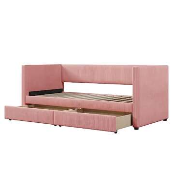 Stylish Harper & Bright Twin Daybed with Storage Drawers