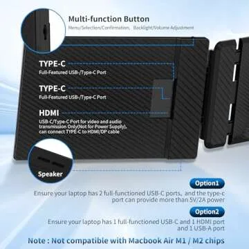 CIDETTY 14'' Dual/Triple Laptop Screen Extender