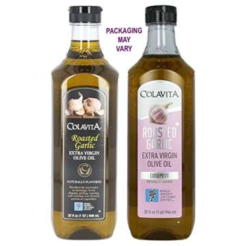 Colavita All Natural Roasted Garlic Extra Virgin Olive Oil 32oz Plastic
