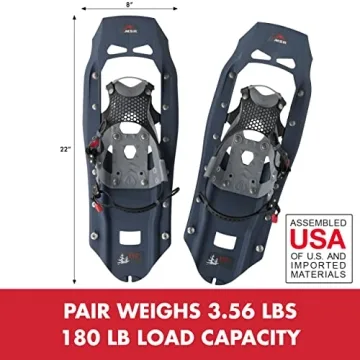 MSR Evo Trail Snowshoes, 22 Inch Pair, Midnight