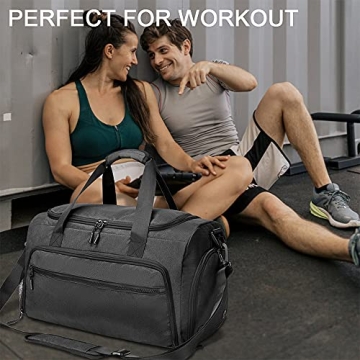 Compact Water Resistant Gym Bag for Workouts