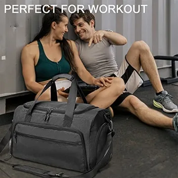 Compact Water Resistant Gym Bag for Workouts