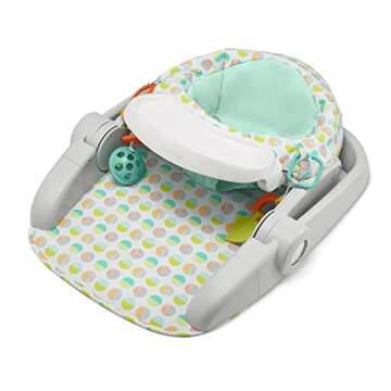 Summer Infant Learn-to-Sit Stages 3-Position Floor Seat, Sweet-and-Sour Neutral – Sit Baby Up to See The World – Baby Activity Seat is Adjustable for Ages 6-12 Months – Includes Toys and Tray