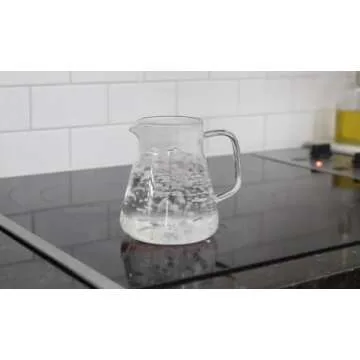 Teabloom One-Touch Tea Maker, 2-in-1 Teapot and Kettle with Stainless Steel Filter Lid for Loose Tea – Stain-free Borosilicate Glass Teapot (27 Oz) – Tea Connoisseur's Choice