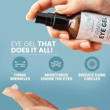 Anti-Aging Eye Gel - Luxurious Hydrating Under Eye Cream For Dark Circles and Puffiness, Bags, Crows...