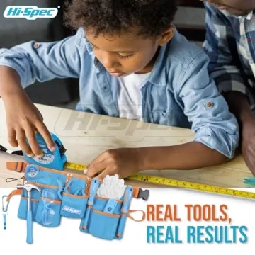 Hi-Spec Kids Tool Kit 16pc - Real Metal Tools for Fun