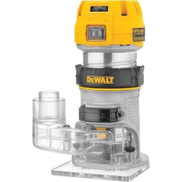 DEWALT Router Dust Collection Adapter for Fixed Base Routers - Enhanced Extraction Solution