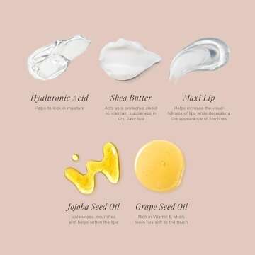 Jouer Conditioning & Repairing Lip Mask – Overnight Lip Mask for Dry Lips - Moisturizing Lip Balm - Maxi Lip for Plumper Lips and Visual Fullness - with Jojoba Oil and Grapeseed Oil for Hydration