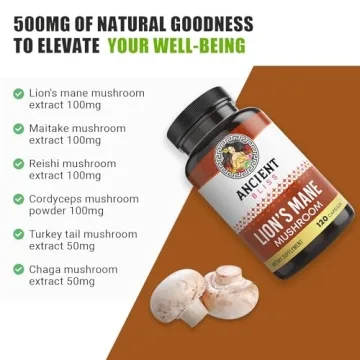 Ancient Bliss Lion's Mane Supplement for Mental Clarity