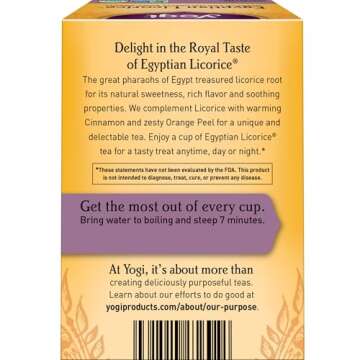 Yogi Tea - Egyptian Licorice Tea (6 Pack) - Warming and Naturally Spicy Sweet - Soothing and Caffein...