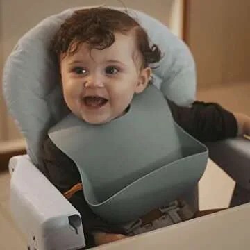 Stylish Moonkie Silicone Baby Bibs - Soft and Flexible
