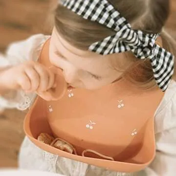 Stylish Moonkie Silicone Baby Bibs - Soft and Flexible