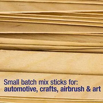 TCP Global Wood Mixing Sticks for Crafts & Automotive 50 Pack