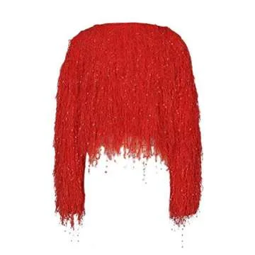 KOOBETON Women's Stylish Oversized Tassel Sweater