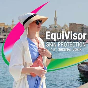 EquiVisor Original 4.5” Sun Visor | Helmet Sun Protection Visor with Patented Gripper System | One...