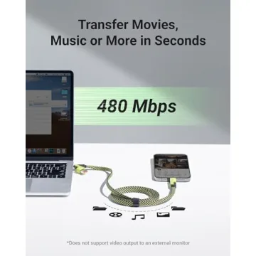 XCOOL 4-in-1 USB-C Cable - Fast Charging, 6ft Length